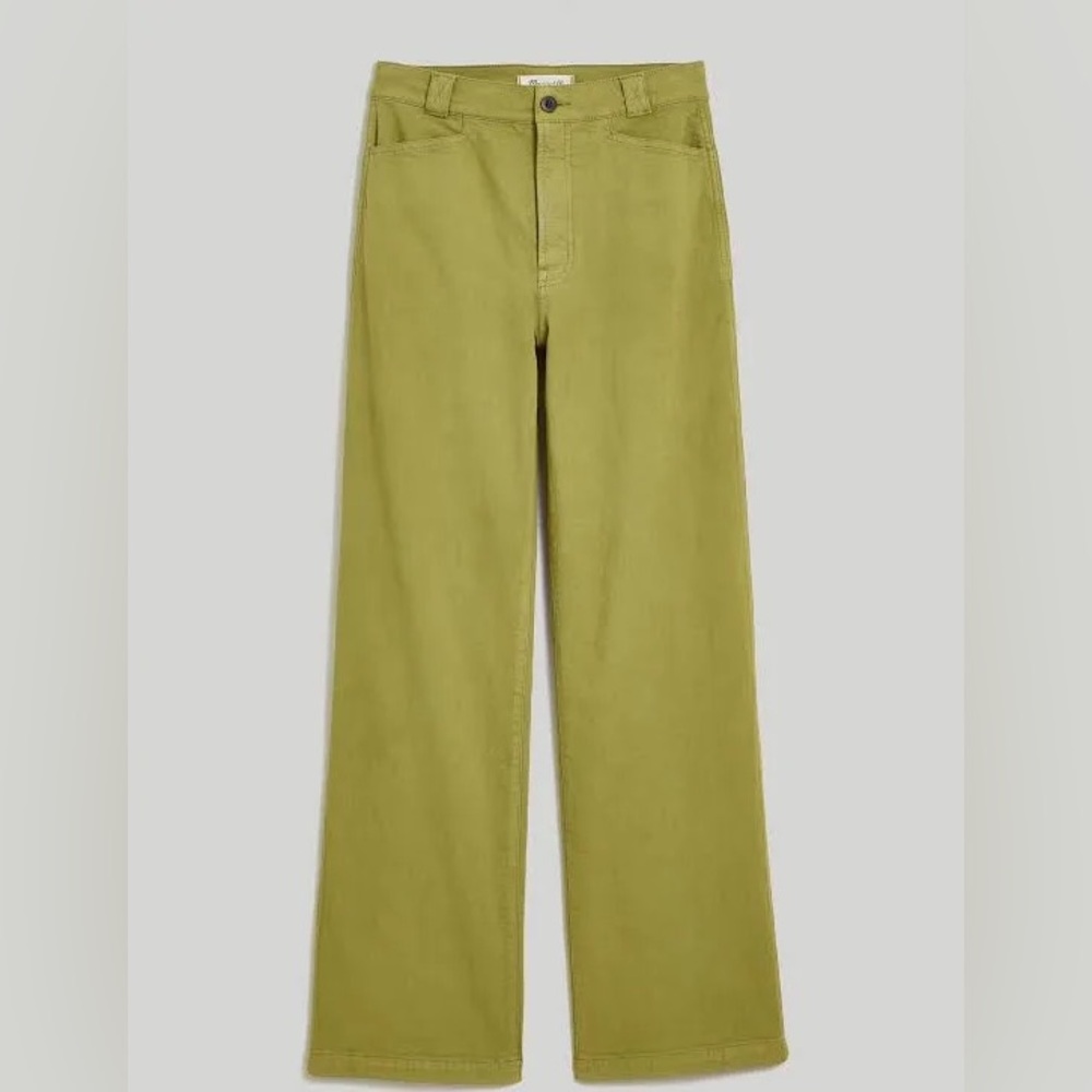 Madewell wide leg green pants - size 25
